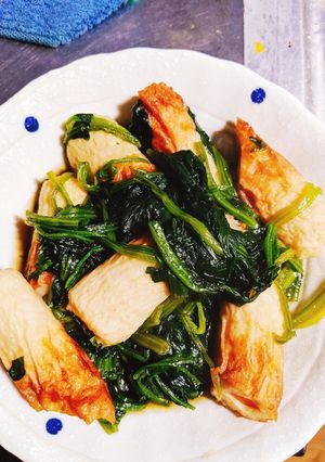 野菜竹輪とほうれん草の煮浸し-レシピのメイン写真