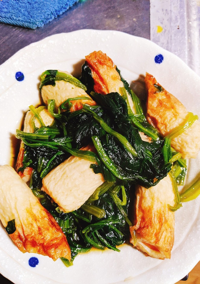 野菜竹輪とほうれん草の煮浸し-レシピのメイン写真