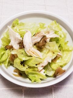 レタス・サラダチキン・ザーサイさらだ-レシピのメイン写真