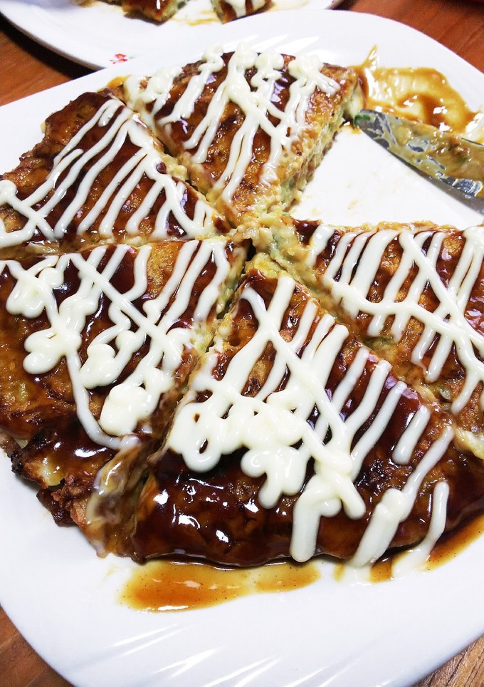 娘と簡単お好み焼きランチ♪ૢ-レシピのメイン写真