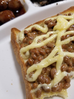 簡単!美味しい☆納豆トースト-レシピのメイン写真