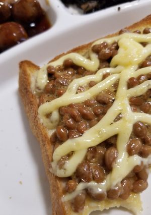 簡単！美味しい☆納豆トースト-レシピのメイン写真