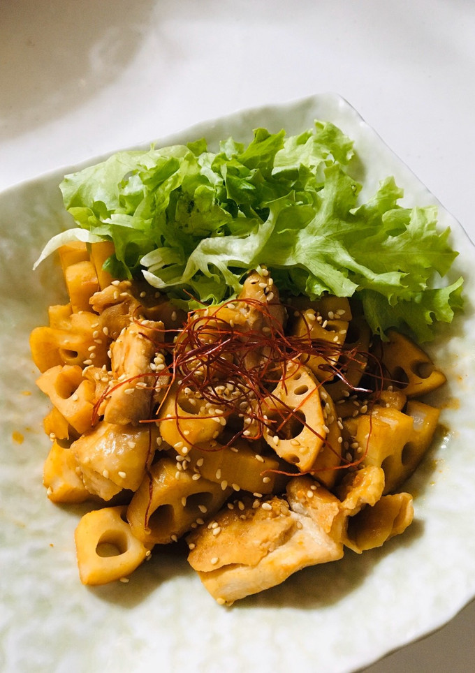 簡単☆鶏肉と蓮根の甘辛炒め-レシピのメイン写真