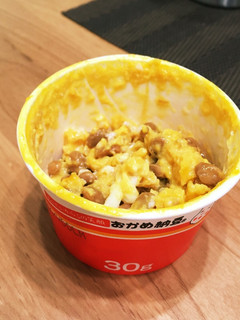 ズボラ飯 納豆カップスクランブルエッグ-レシピのメイン写真