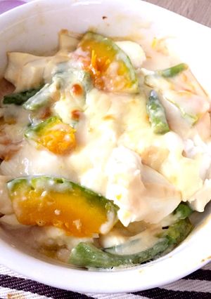 ルーで簡単ヘルシー★カボチャ豆腐グラタン-レシピのメイン写真