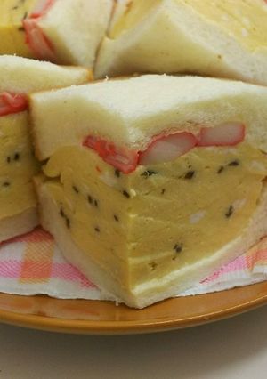 分厚いだし巻き卵のサンドイッチ-レシピのメイン写真