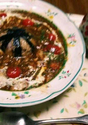 災害時にも！サバ缶とカットトマト缶カレー-レシピのメイン写真