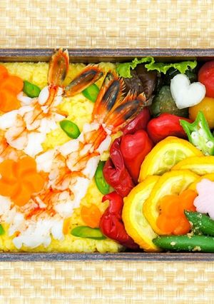ふわふわご馳走!えびたまご飯弁当-レシピのメイン写真