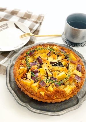 ホットケーキミックスで簡単さつま芋タルト-レシピのメイン写真
