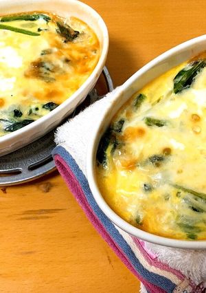 ほうれん草と玉ねぎのキッシュタルトなし-レシピのメイン写真
