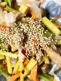全てレンジ胸肉さつま芋プルコギビビンバ風-レシピのメイン写真