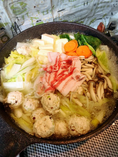 白だしで鶏団子鍋-レシピのメイン写真