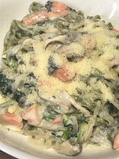鮭とほうれん草のクリームパスタソース-レシピのメイン写真