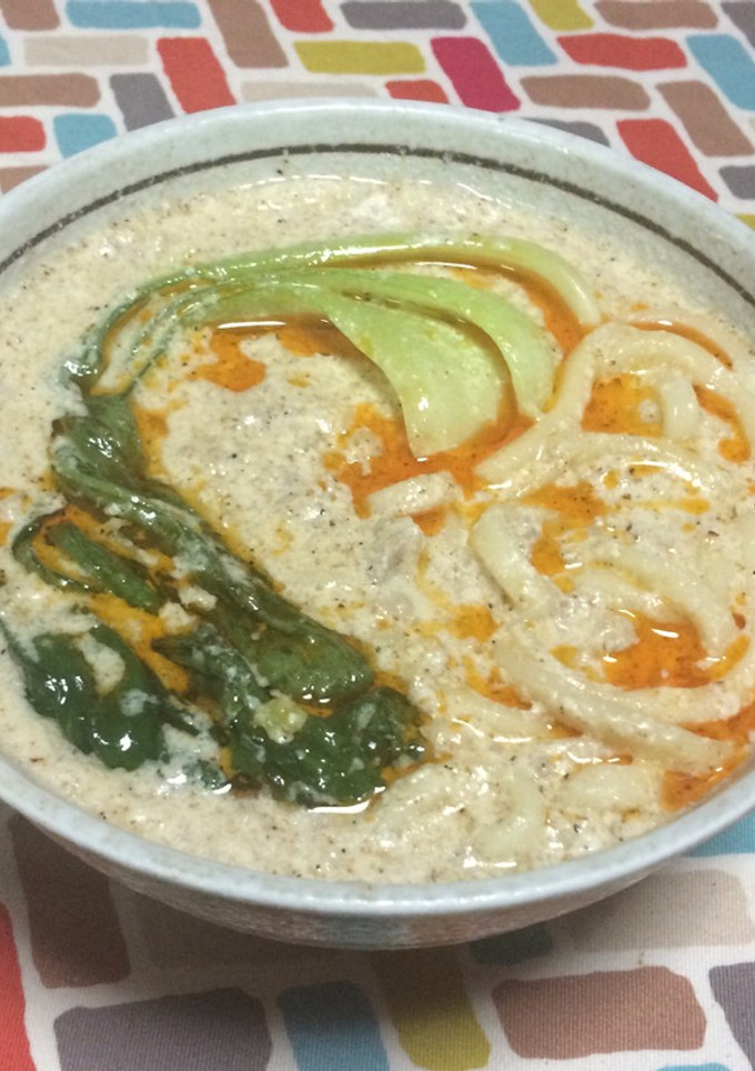 超簡単☆こく旨♡すりごまで坦々うどん-レシピのメイン写真
