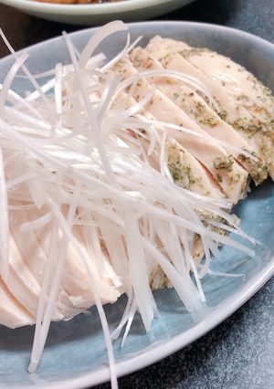 簡単♡白だし香るサラダチキン-レシピのメイン写真