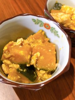 塩麹★簡単 かぼちゃのそぼろ豆腐煮-レシピのメイン写真