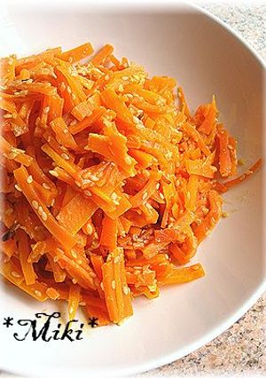 にんじんの味噌ごま蒸し-レシピのメイン写真