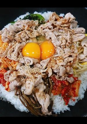 フライパンで簡単ビビンバ-レシピのメイン写真