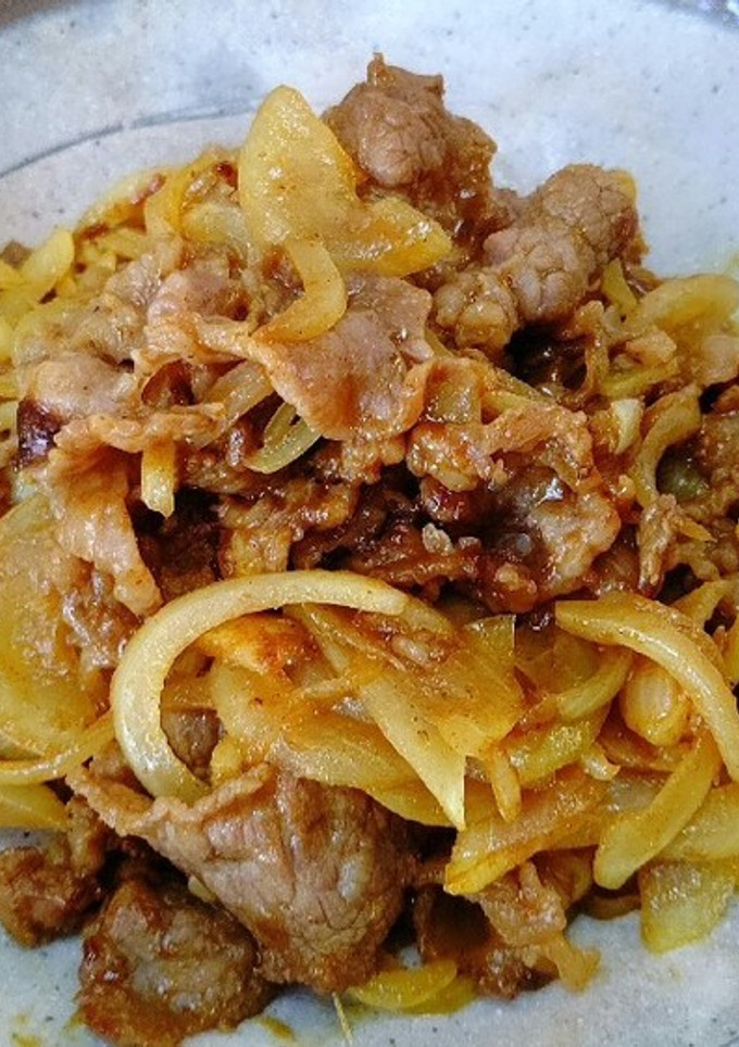 黒毛和牛こま切れのカレー炒め。-レシピのメイン写真