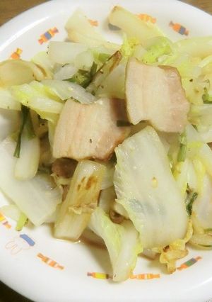 白菜とベーコンの10分蒸し焼-レシピのメイン写真