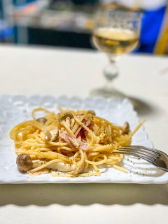 ベーコンときのこの豆乳クリームパスタ ♪-レシピのメイン写真