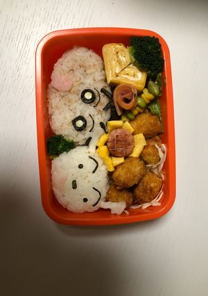 クレヨンしんちゃんとシロのキャラ弁-レシピのメイン写真