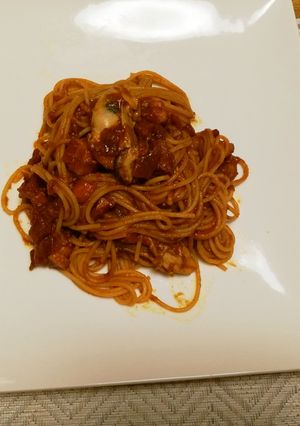 赤味噌でコク増し！牡蠣とベーコンのパスタ-レシピのメイン写真