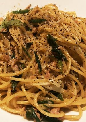 サッパリコクうま小ネギとツナの和風パスタ-レシピのメイン写真