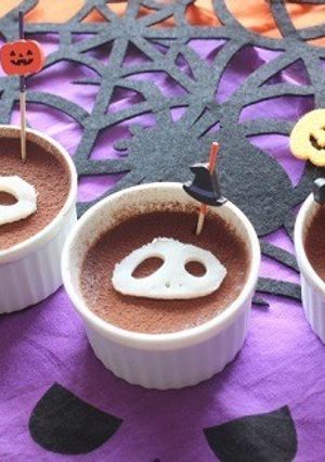 ハロウィンチョコプリン-レシピのメイン写真