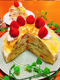 フルーツたっぷり♪ミルクレープケーキ♡♡-レシピのメイン写真