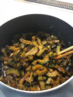 ゴーヤの佃煮。大根葉入り-レシピのメイン写真