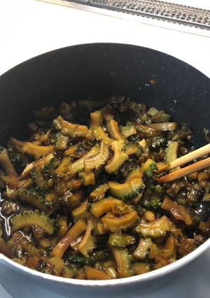 ゴーヤの佃煮。大根葉入り-レシピのメイン写真