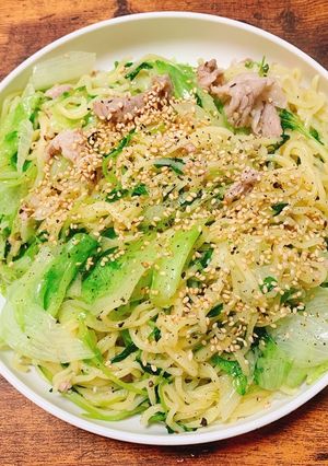 豚肉とレタスの塩焼きそば-レシピのメイン写真