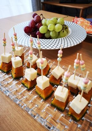簡単おつまみ　ピンチョス☆かぼちゃ-レシピのメイン写真