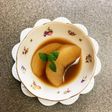 梨のコンポート黒糖生姜風味
