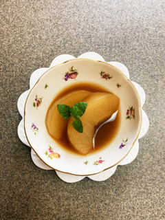 梨のコンポート黒糖生姜風味-レシピのメイン写真