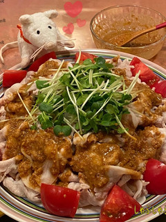 ♧しゃぶしゃぶサラダ+手作りごまポン酢-レシピのメイン写真