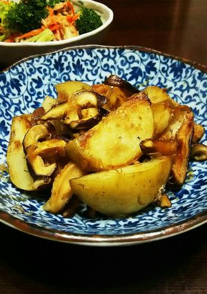 じゃがいもと椎茸の甘辛おかか炒め。-レシピのメイン写真