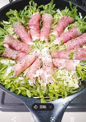 簡単ヘルシー野菜と豚バラの蒸し料理-レシピのメイン写真