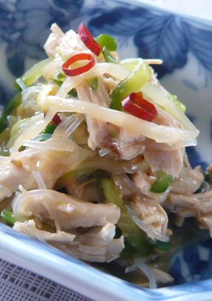 ピリ辛☆ もやしと鶏肉の中華サラダ-レシピのメイン写真