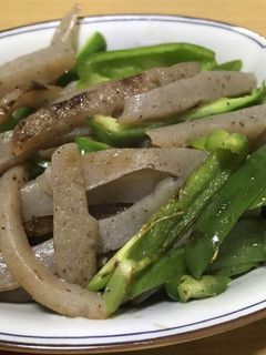 簡単満腹美味しいコンニャクピーマン炒め-レシピのメイン写真