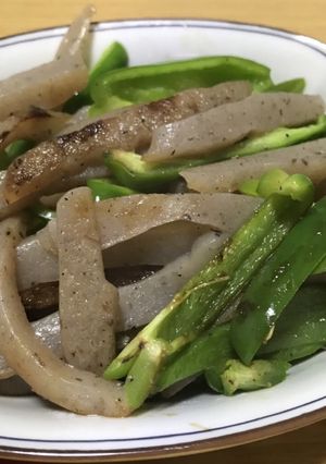 簡単満腹美味しいコンニャクピーマン炒め-レシピのメイン写真