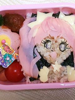 プリキュア 弁当 キュアスター キャラ弁-レシピのメイン写真
