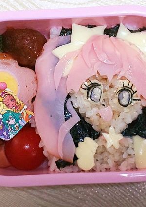 プリキュア 弁当 キュアスター キャラ弁-レシピのメイン写真