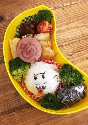 ハロウィン簡単キャラ弁☆マリオのテレサ-レシピのメイン写真