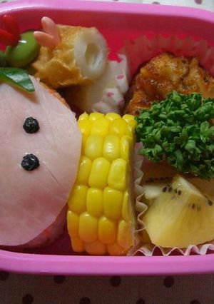 キャラ弁・いちご弁当-レシピのメイン写真