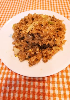 焼きそばの粉で焼き飯(肉なし)-レシピのメイン写真