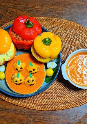 ハロウィン・プレート-レシピのメイン写真