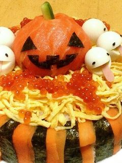 ハロウィン寿司☆ちらし寿司ケーキ-レシピのメイン写真