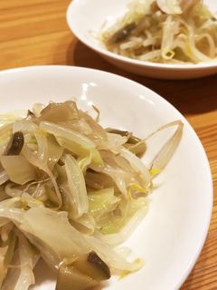 ザーサイ活用★キャベツともやしのナムル-レシピのメイン写真